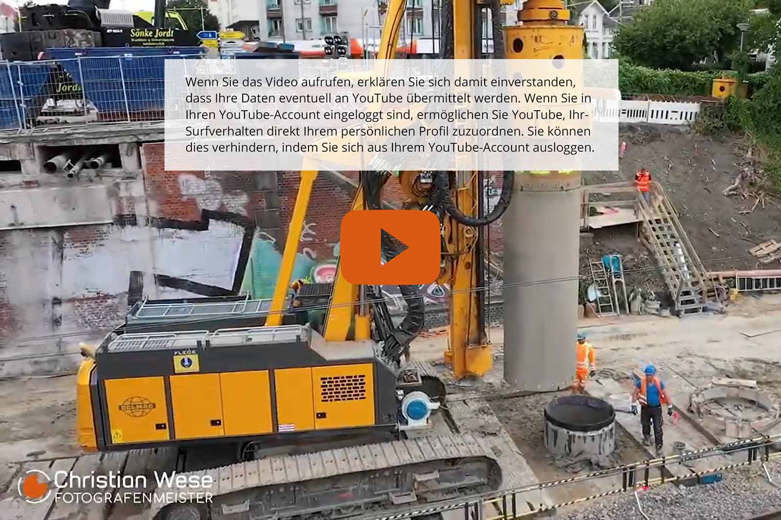 Baustellenvideos mit der Drohne und Kamera